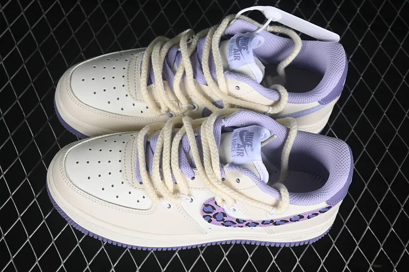 All categories Nk Air Force 1 Air Force series Nk Air Force 1 Low Air Force low-top Nike Air Force 1'07 Low "Taro Leopard" Hand-painted graffiti Taro leopard print Air Force 1 low-top casual sneakers FJ7740-111